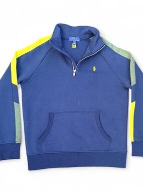 Polo Ralph Lauren Quarter-Zip Colorblock Sweatshirt – Youth L / Women’s S